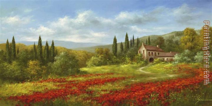 Tuscany Beauty II painting - Heinz Scholnhammer Tuscany Beauty II art painting